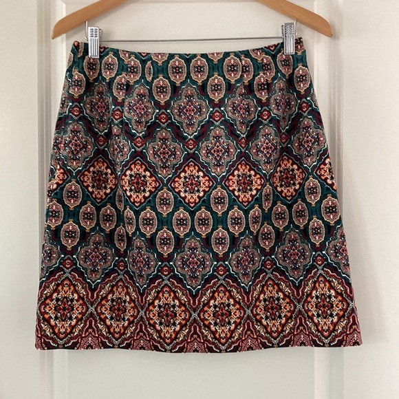 LOFT 4 Corduroy skirt geometric lined - Picture 7 of 10